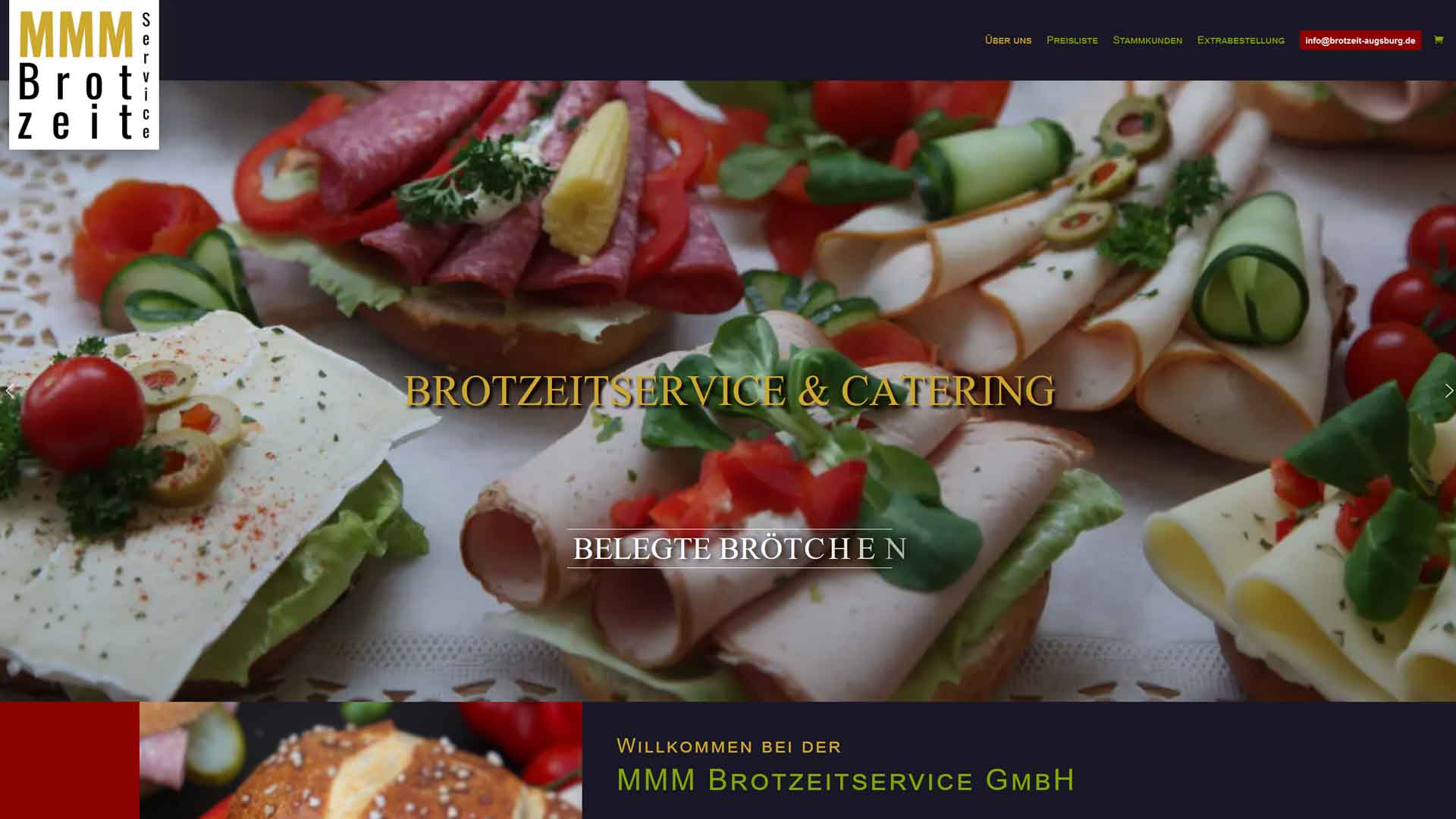 Referenzprojekt: Brotzeit Service Gersthofen — Website von Konrad Griesser
